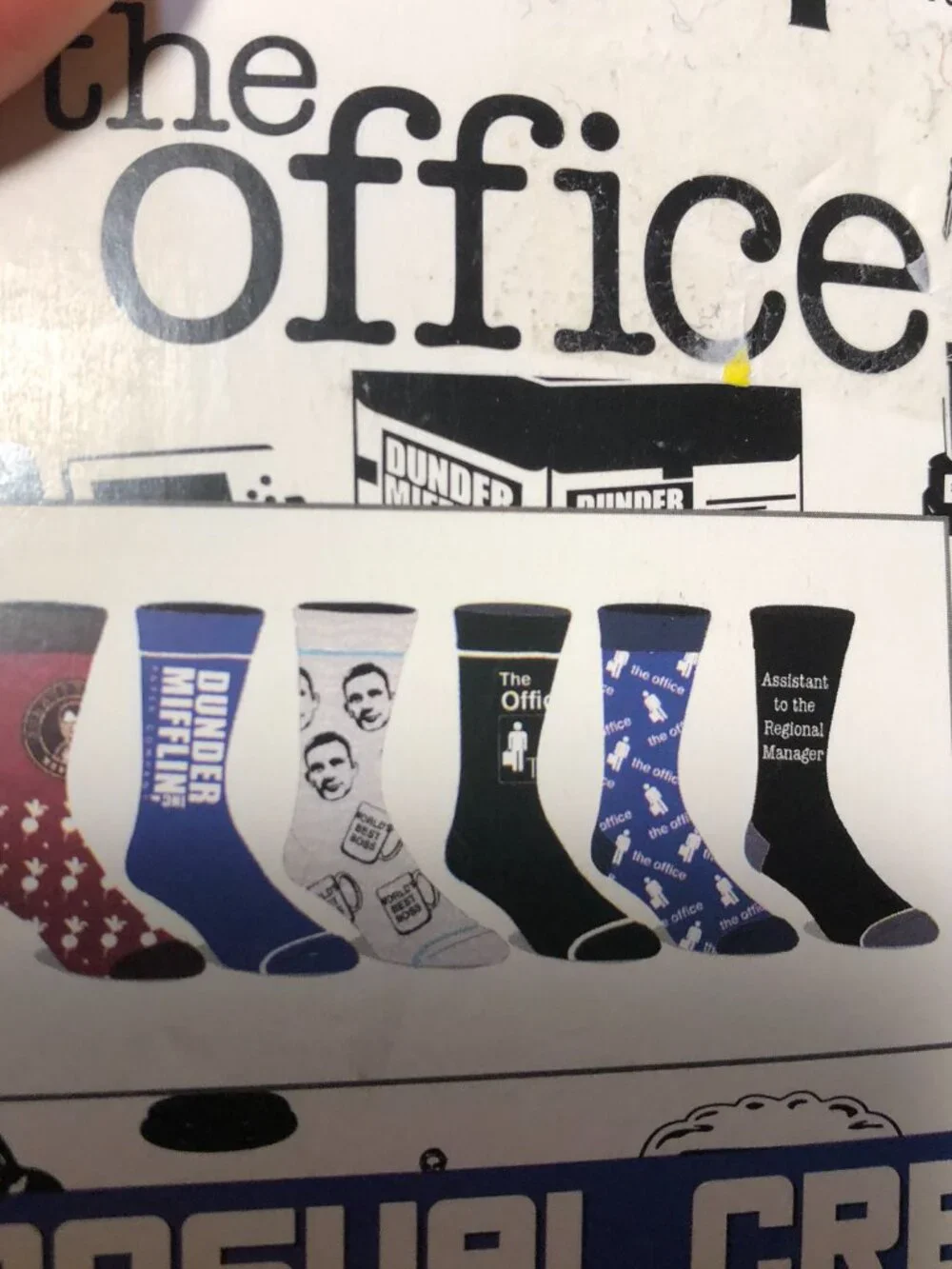 Bioworld set of men six The Office (US version)  socks